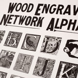 Original Print: Wood Engravers' Network Large Alphabet