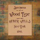 Heber Wells Specimen Book