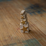 Printer's Wood Type Blocks: Stars - 8, 6, 4, 5, 3, 2 line