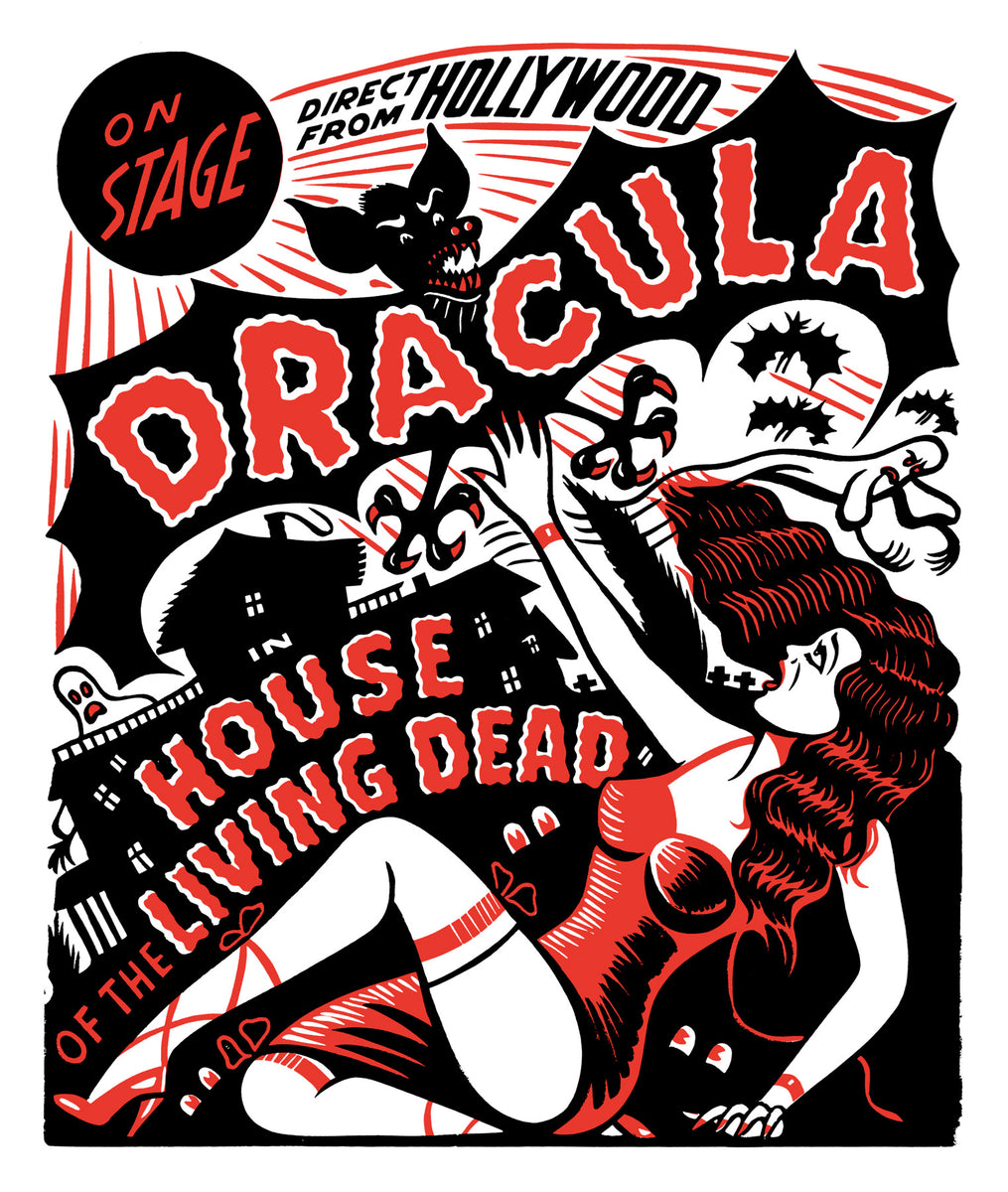 Dracula in House of the Living Dead Stage show Poster – Hamilton Wood ...