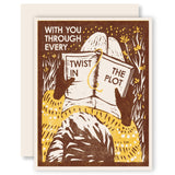 Every Twist in the Plot Letterpress Card