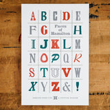 (Type)Faces of Hamilton Poster
