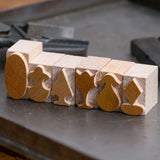 Wood Type Dash Ornaments