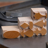 Wood Type Dash Ornaments