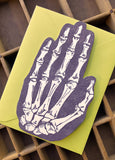 Skeleton Hand Card