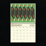 Mid-Century Modern Shapes Risograph 2025 Calendar