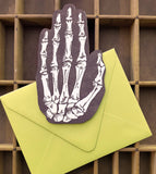 Skeleton Hand Card