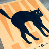 Original Print: Spooky Black Cat