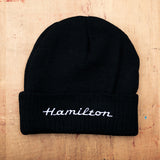 Hamilton Black Knit Cap
