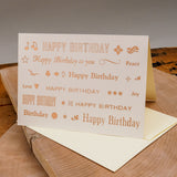 Bronze Birthday Card