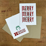 Merry Merry Merry notecard