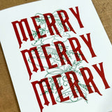 Merry Merry Merry notecard