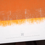 Original Print: Big Orange Numbers