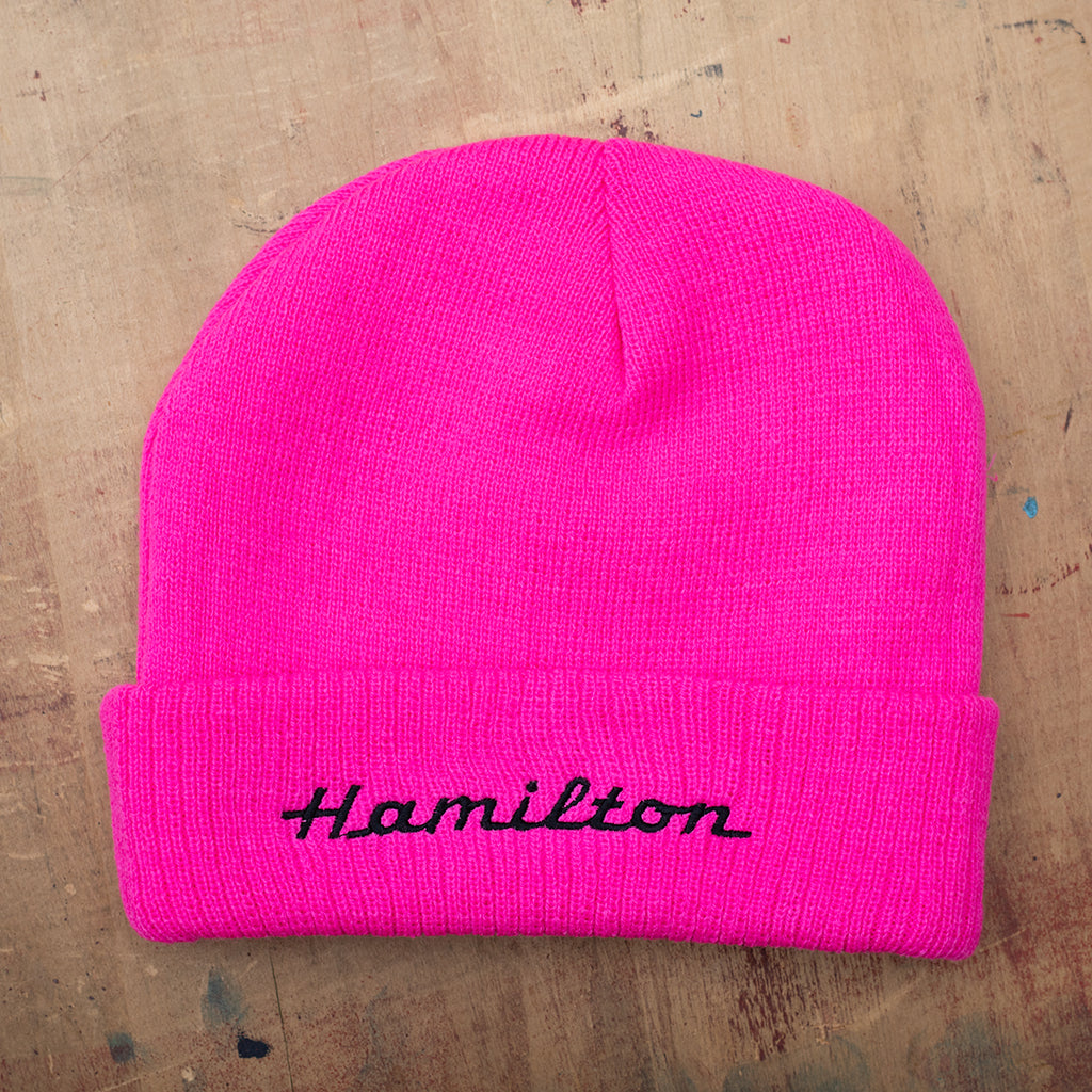 Pink Hamilton Hamilton Hot Pink Knit Cap – Hamilton Wood Type Museum