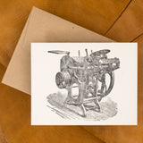 Platen Press Greeting Card