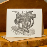 Platen Press Greeting Card