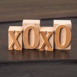 Wood Type Printier's Blocks: xOxO Set
