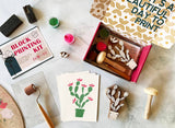 Wood Block Printing Kit, Cactus