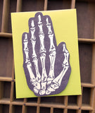 Skeleton Hand Card