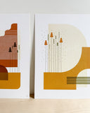 "Deciduous Delight Triptych" - Lindsay Schmittle/ Gingerly Press