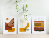 "Deciduous Delight Triptych" - Lindsay Schmittle/ Gingerly Press