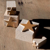 Wood Type Stars - 6, 4, 3, 2 line