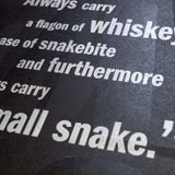Original Print: Always Carry a Flagon of Whiskey...