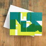 Abstract Design Blank Notecard
