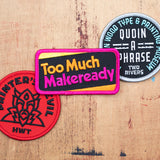 Iron-On Patches Designed by Aaron Draplin