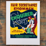Historic Restrike: Enquirer Posters: Fair Secretaries Showmen