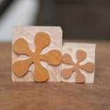 Wood Type Printer's Block: 'Etta East' Asterisk Ornament