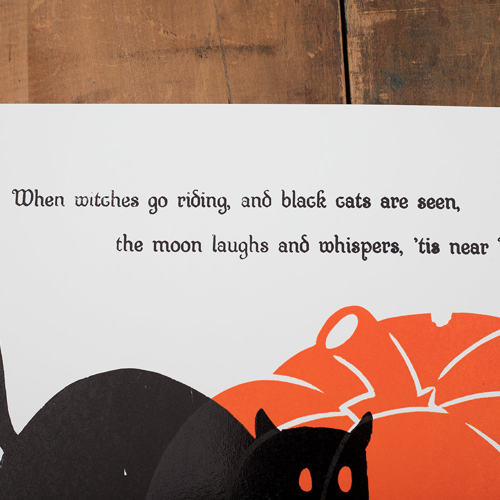 Original Print: When Witches Go Riding and Black Cats Are Seen Poster