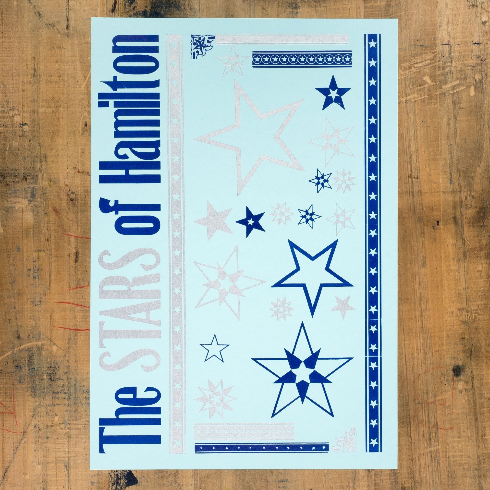 Original Print: Stars of Hamilton – Hamilton Wood Type Museum