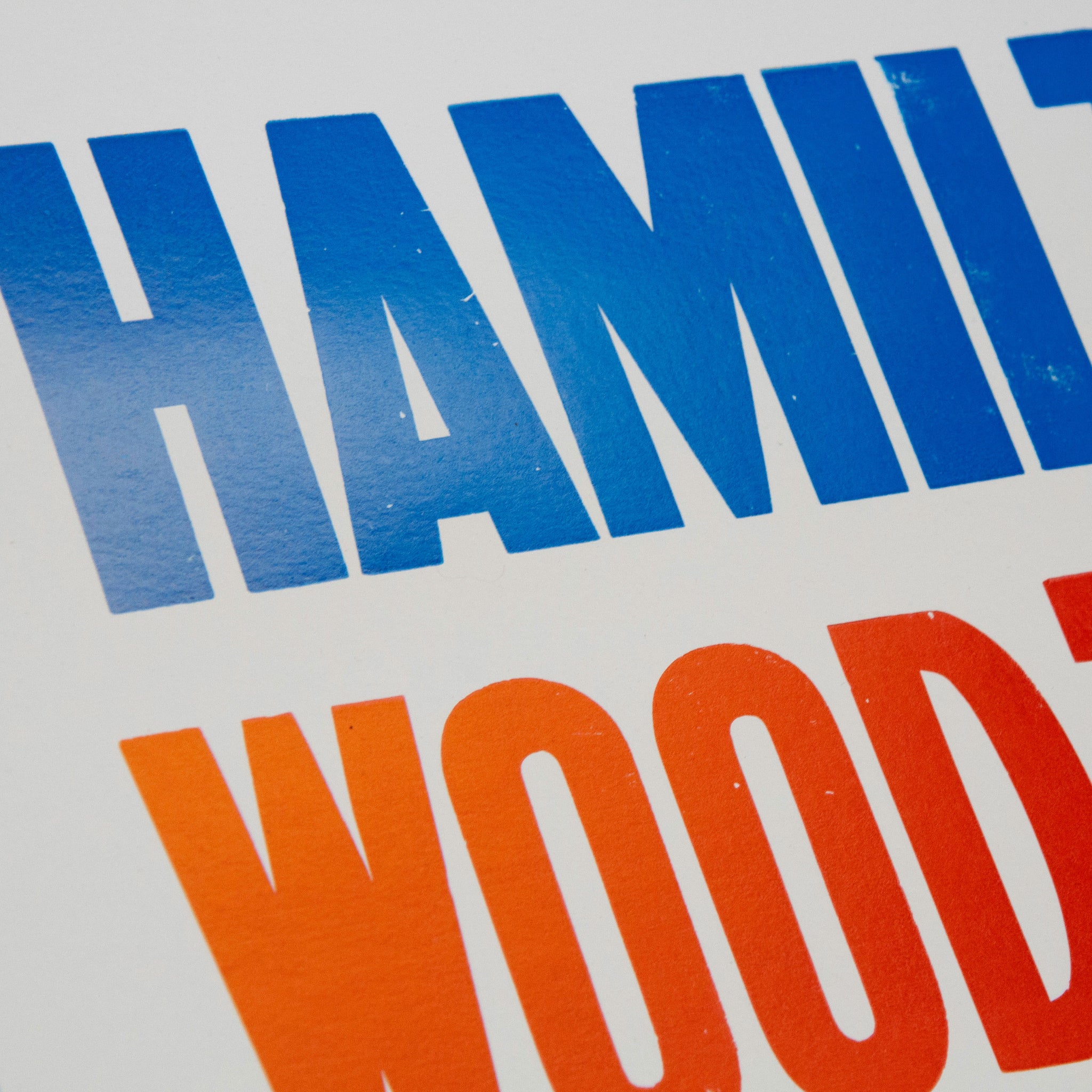 Original Print Hamilton Logo Hamilton Wood Type Museum