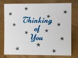 Thinking of You card with stars