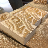Printer's Wood Type Blocks: FANCY wood type catch phrase