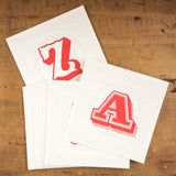 Red Alphabet Letters