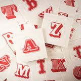 Red Alphabet Letters