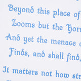 Original Print: Invictus by William Ernest Henley