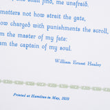 Original Print: Invictus by William Ernest Henley