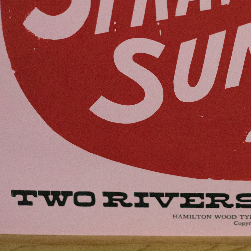 Historic Restrike: Strawberry Shortcake/Sundae – Hamilton Wood Type Museum