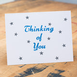 Thinking of You card with stars